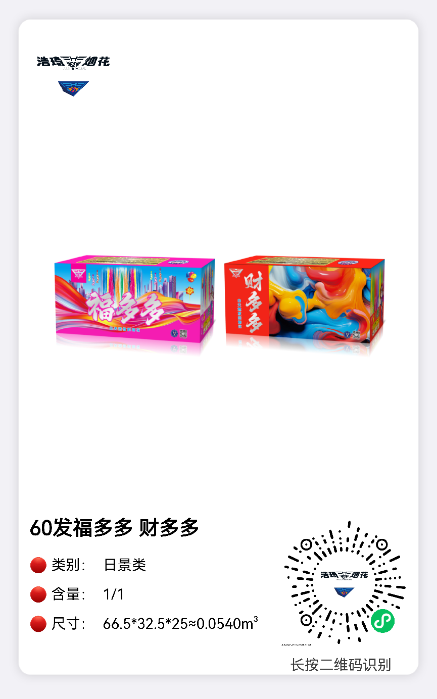 60发日景烟花